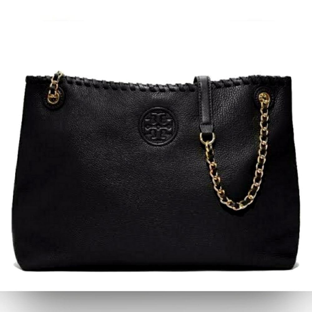 Tory Burch Designer Marion East West Slouchy Tote Purse Handbag